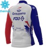 Maillot Cyclisme 2021 Groupama-FDJ Hiver Thermal Fleece N001